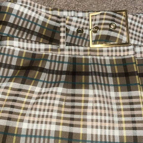 Jonathan Simkhai Belted Plaid Trouser Pants Wool
Blend Ochre 6 - Picture 7 of 11